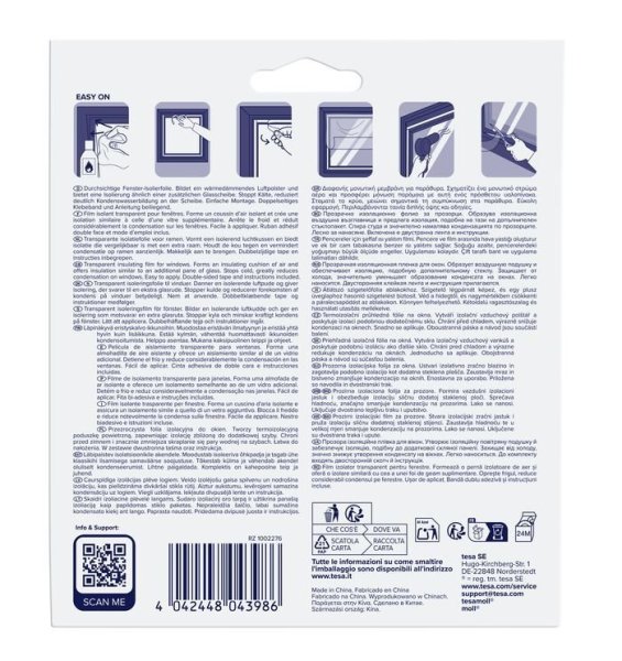 Thermo Cover, transparentní fólie na rám okna, průhledná, 4m x 1,5m