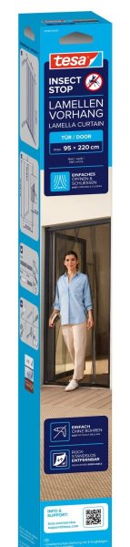 Lamelová síť proti hmyzu STANDARD, do dveří, bílá, 0,95m x 2,20m
