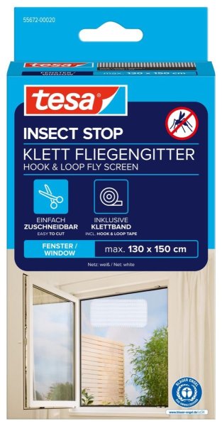 Síť proti hmyzu STANDARD, na okno, bílá, 1,3m x 1,5m