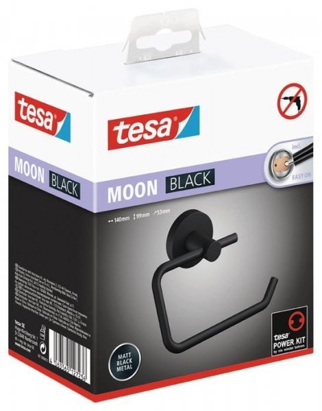 Moon Black držák toaletního papíru