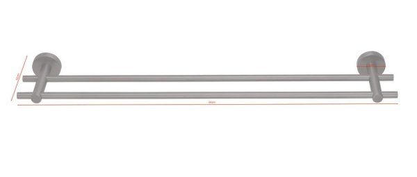 tesa Moon Graphite Tyč na osušku dvojitá 40595