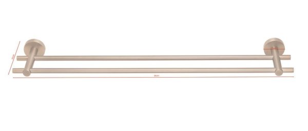 Moon Bronze Tyč na osušku dvojitá 40605