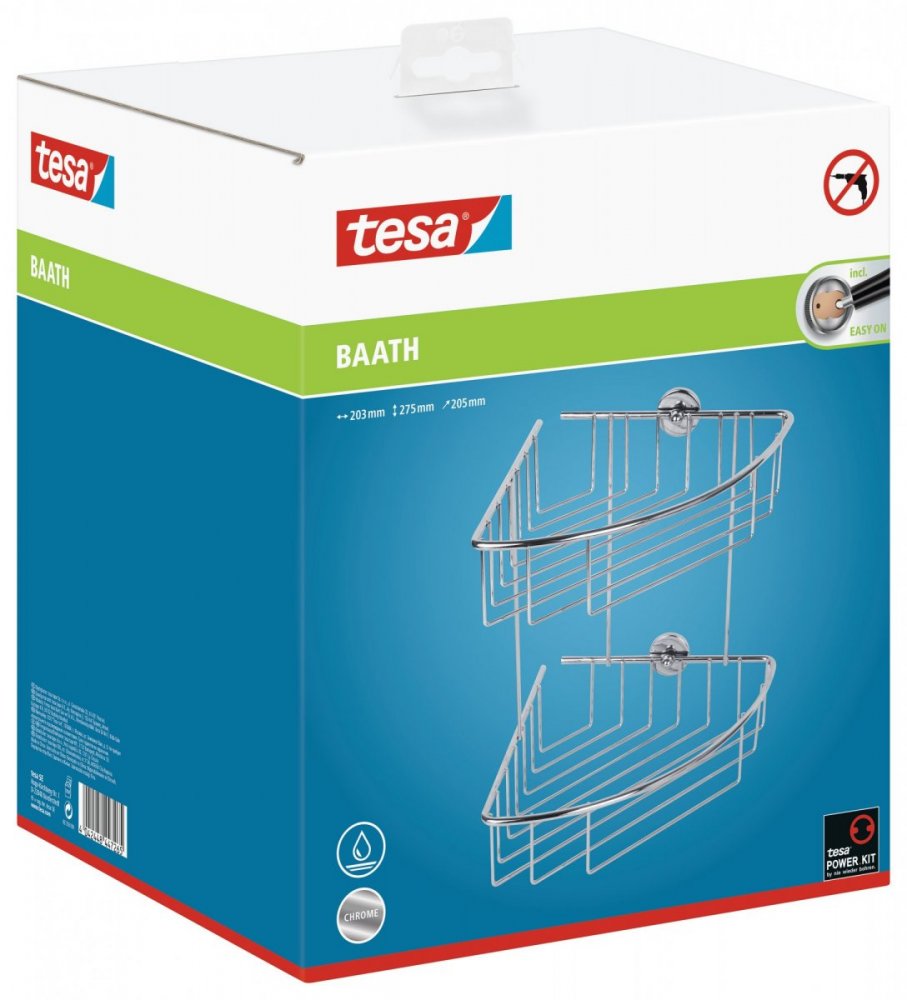 Baath Rohový košík dvoupatrový 275mm x 203mm x 205mm