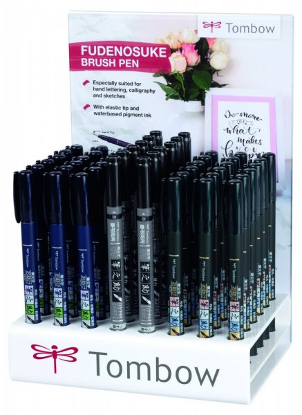 Tombow Fudenosuke BRUSH PEN, sada 48 ks