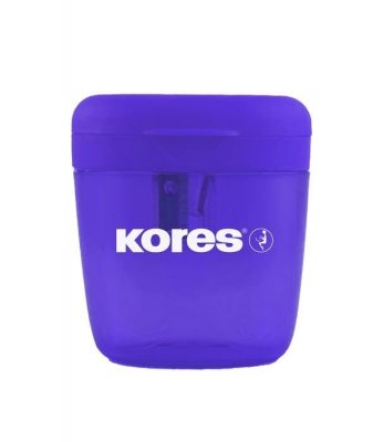 DEPOSITO, jednoduché plastové ořezávátko se zásobníkem, barevný mix