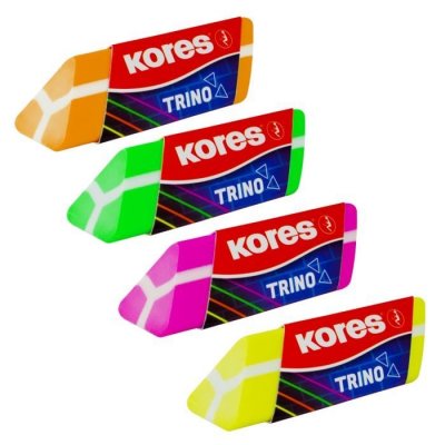 Pryž TRINO, trojhranná, barevný mix