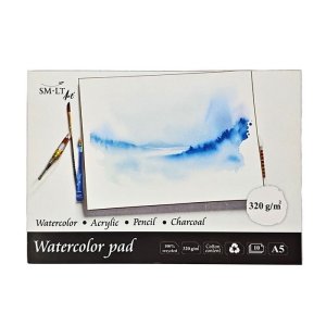 SMLT art Blok Akvarel 100% bavlna, A5, 20 listů, 320g/m2