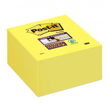 Kocka silno samolepiaca Post-it 76x76/350l žltá