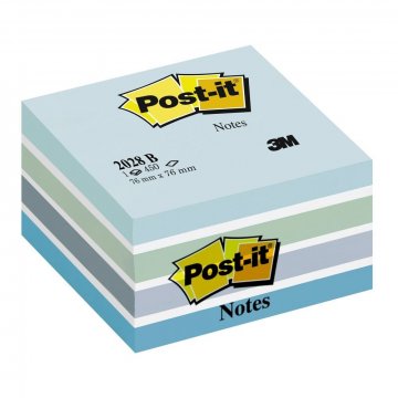 Kocka samolepiaca Post-it 76x76/450l modrá