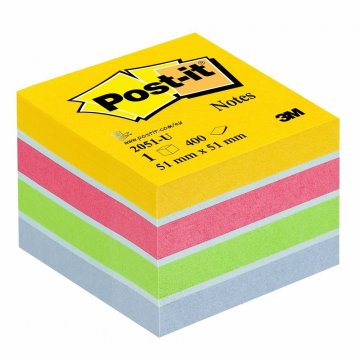 Kocka samolepiaca Post-it 51x51 400l ultra farby