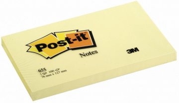 Bloček samolepiaci Post-it  127x76 100 listov žltý