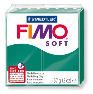 FIMO soft tmavo zelená 57g