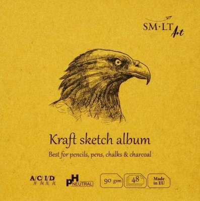 SMLT art Layflat album, sketch, 14x14cm, 48 listů, 90g/m2