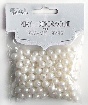 Dekorační perly 8mm, 40g