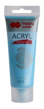 Akrylová farba METALIC v tube 75ml, modrý Tiffany
