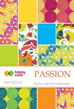 Blok effect PASSION, 20x29cm, 170-220g/m2, 10 listov, 5 vzorov