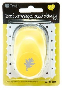 Dekorační děrovačka 2,5cm – dubový list