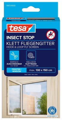 Síť proti hmyzu STANDARD, na okno, bílá, 1,3m x 1,5m