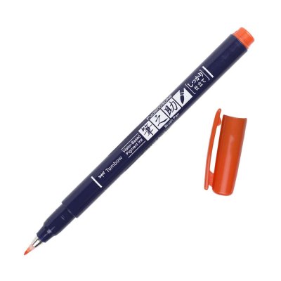 Tombow Fudenosuke BRUSH PEN – WS-BH – tvrdosť 1, orandžový