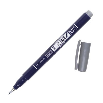 Tombow Fudenosuke BRUSH PEN – WS-BH – tvrdosť 1, šedý