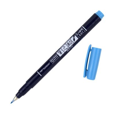 Tombow Fudenosuke BRUSH PEN – WS-BH – tvrdosť 1, neon blue