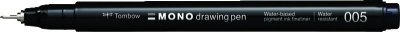 Tombow Fineliner MONO drawing pen, šírka stopy: 005 (cca 0,2 mm), čierne