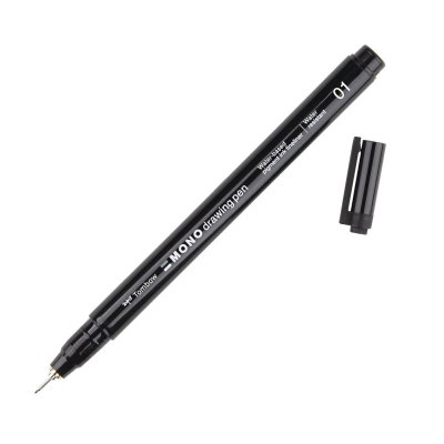 Tombow Fineliner MONO drawing pen, šírka stopy: 01 (cca 0,25 mm), čierne